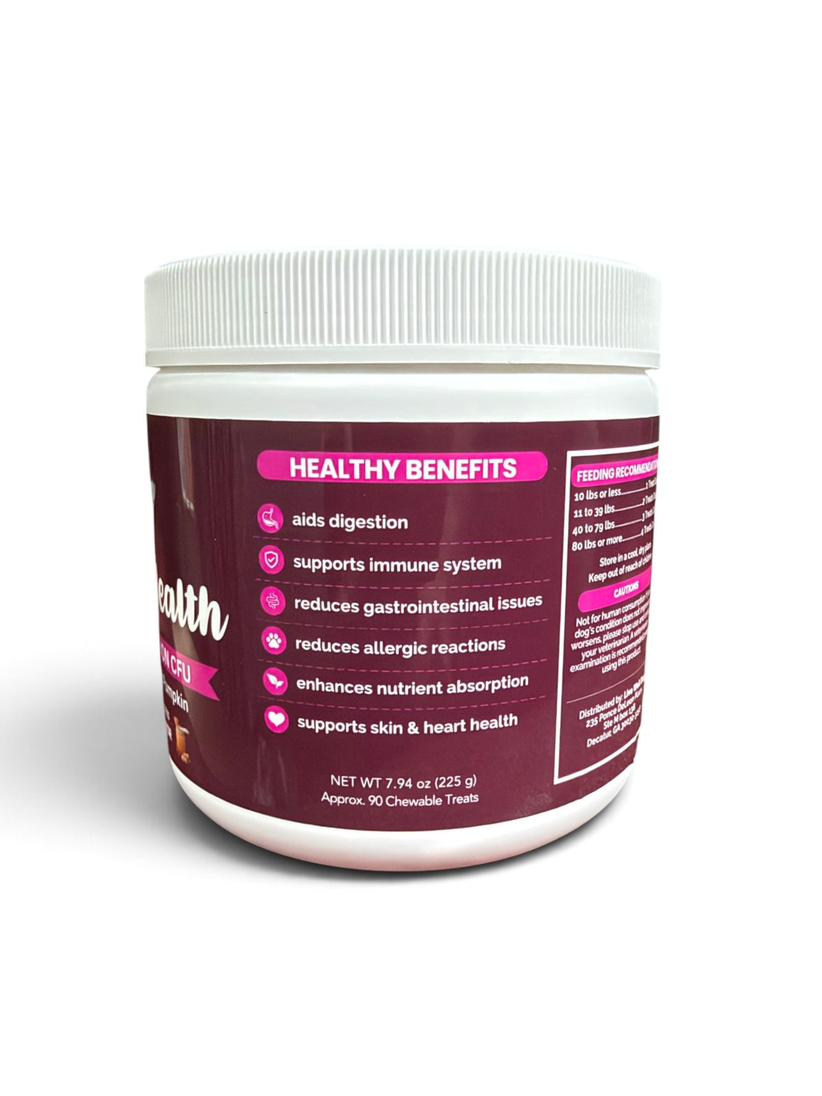 Live Well Dog® Probiotic Soft Chews with Pumpkin