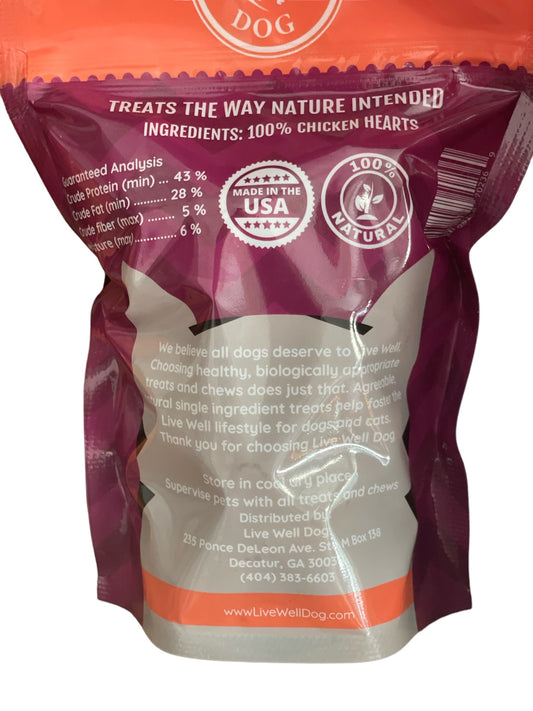 Single-Ingredient Chicken Hearts – High-Protein Treats