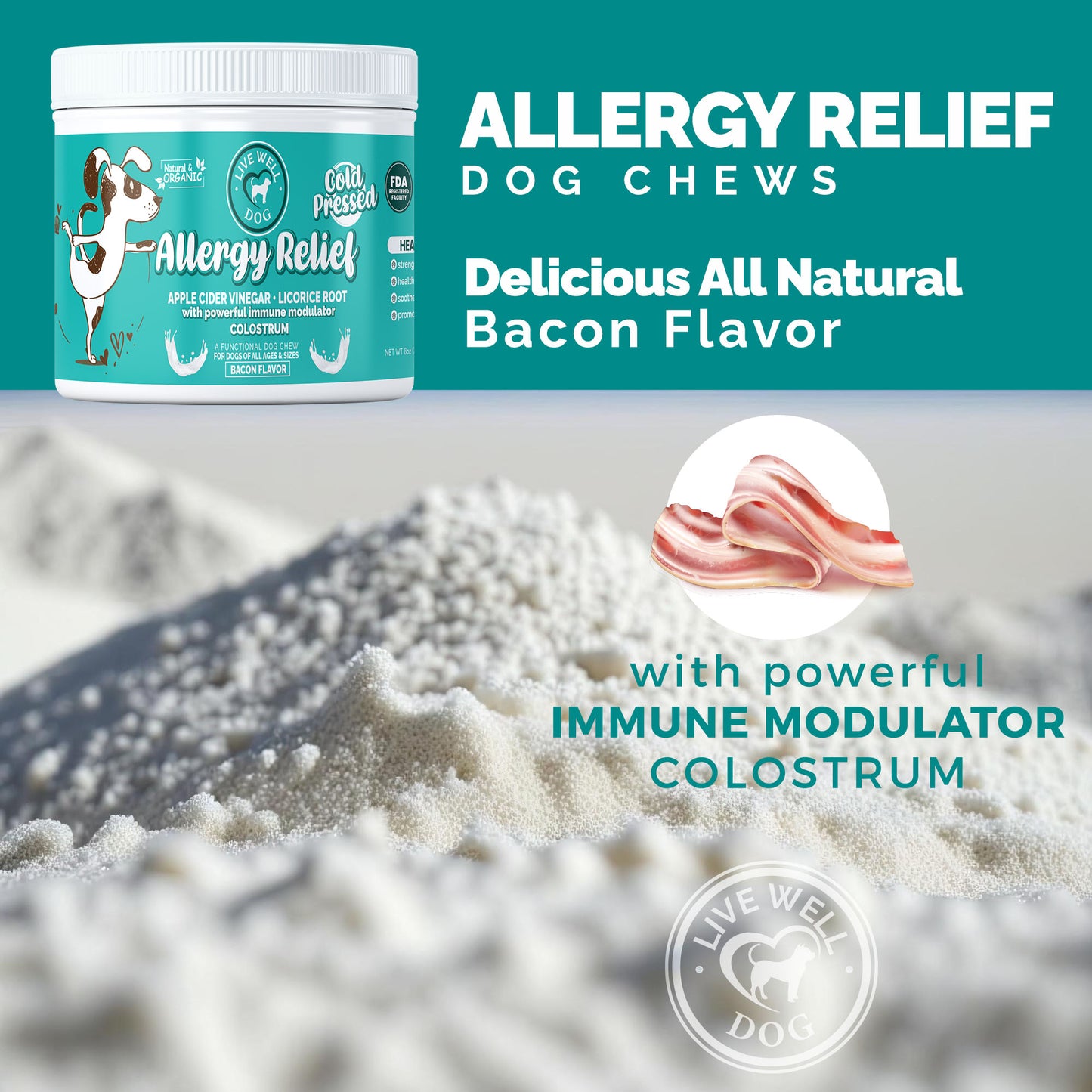 Live Well Dog Allergy Relief- 90 Count