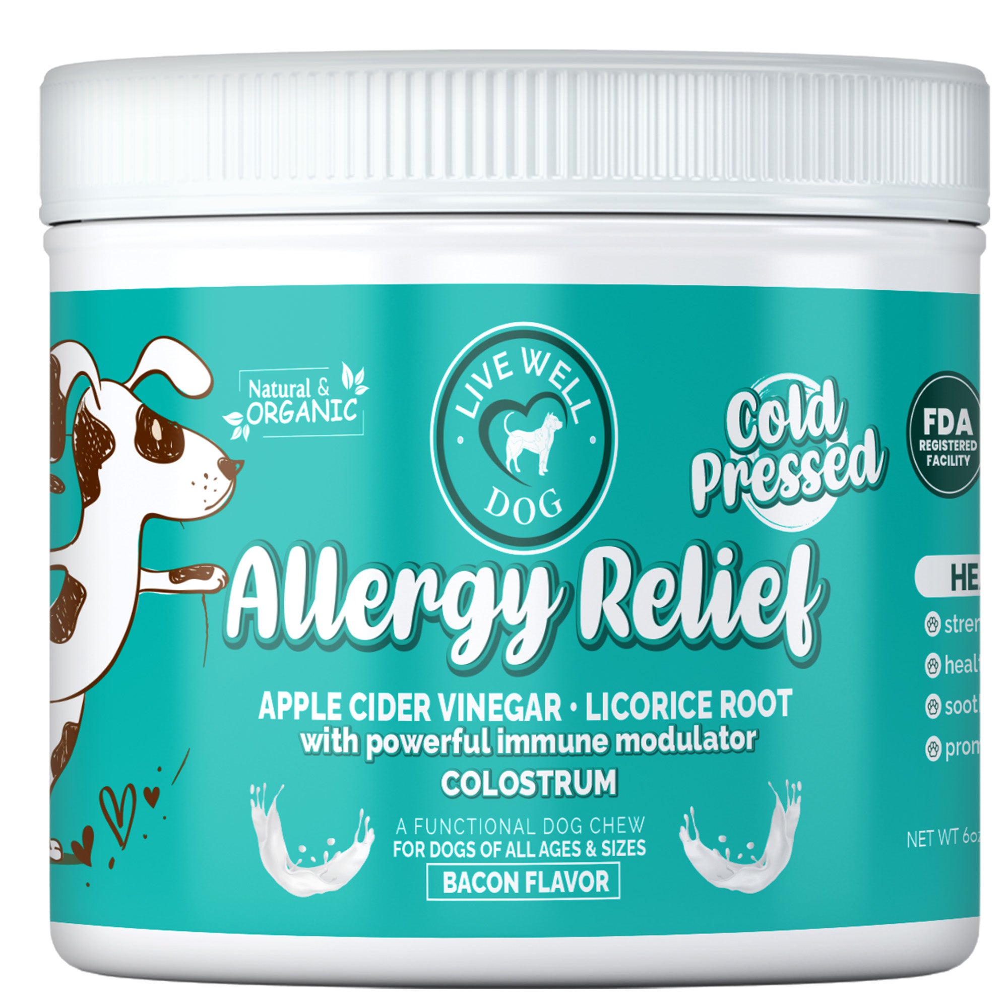 Live Well Dog™ Skin + Coat & Immune Support Chews