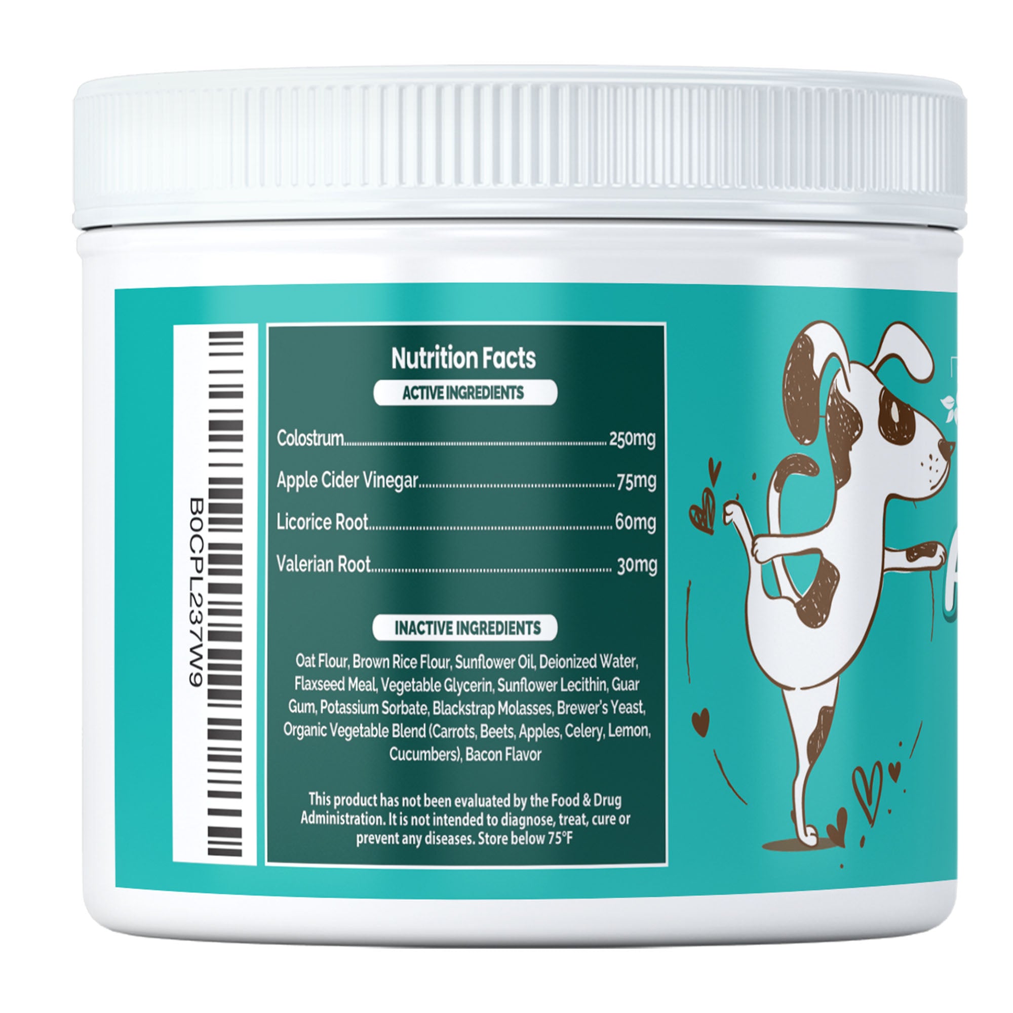 Live Well Dog™ Skin + Coat & Immune Support Chews - 80 Count