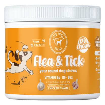 Natural Flea & Tick Chews – Year-Round Protection
