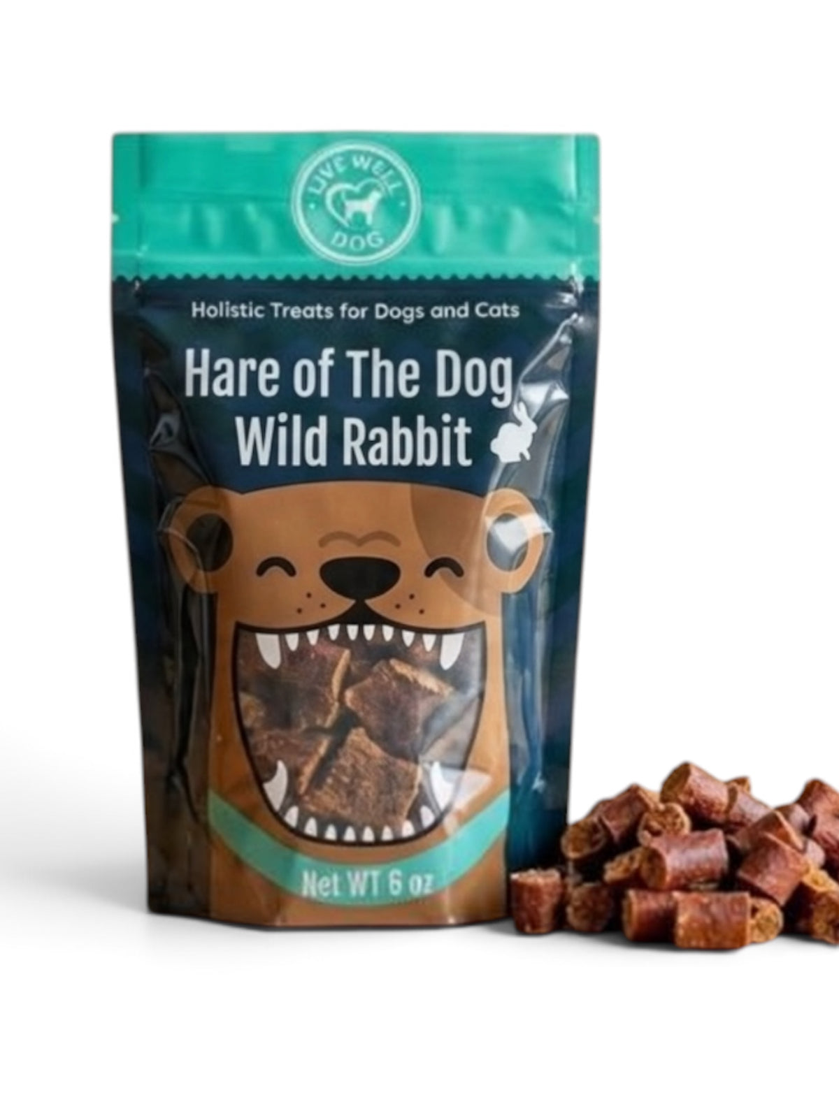 Wild Rabbit Single-Ingredient Dog Treats (6 oz)