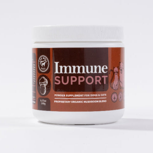 Live Well Dog Immune Mushroom Supplement for Dogs and Cats, Veterinarian Formulated Powder Food Topper