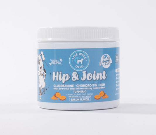 Live Well Dog Hip & Joint Cold Pressed Chews  120 Count