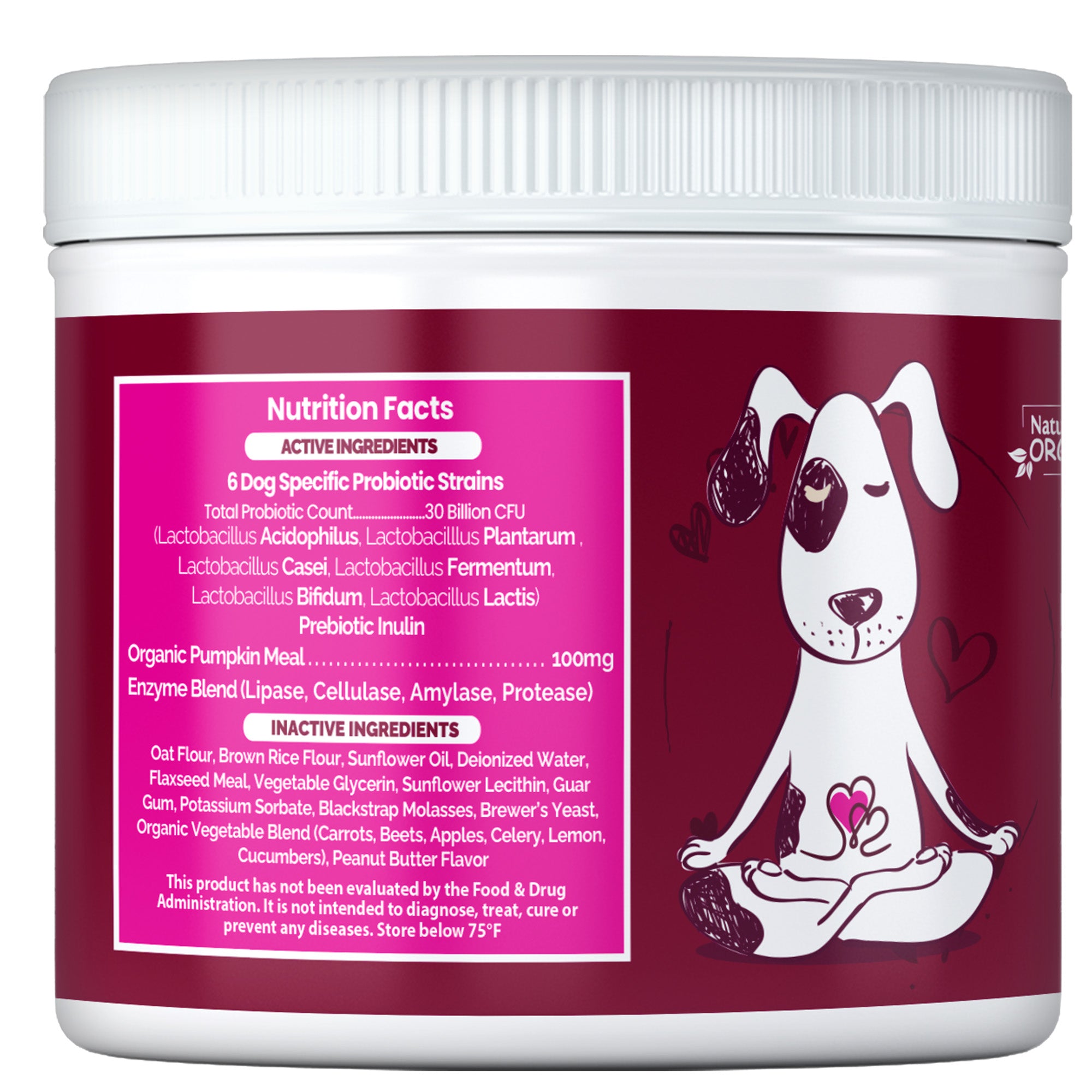 Live Well Dog Probiotics - Cold Pressed Made in the USA (Pre-Order)