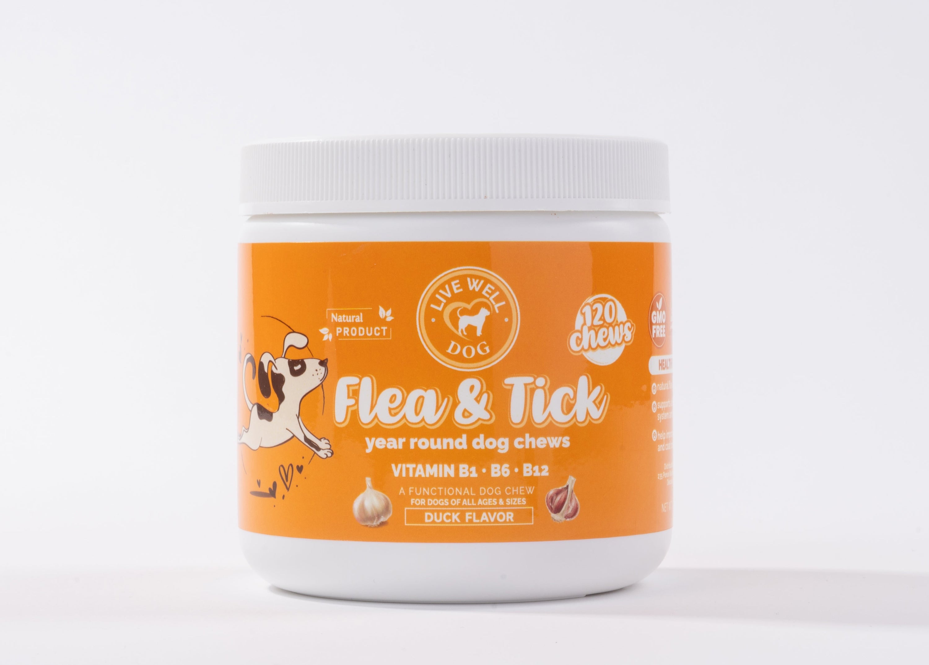Live Well Dog Flea & Tick Chew Natural Defense B