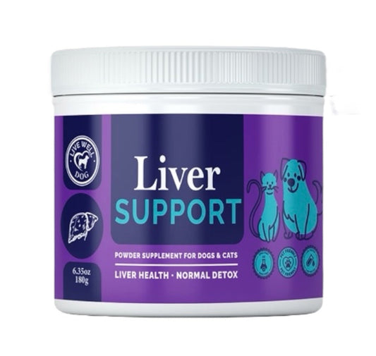 Live Well Dog™ Liver Support Powder  Daily Detox & Liver Health Support for Dogs and Cats
