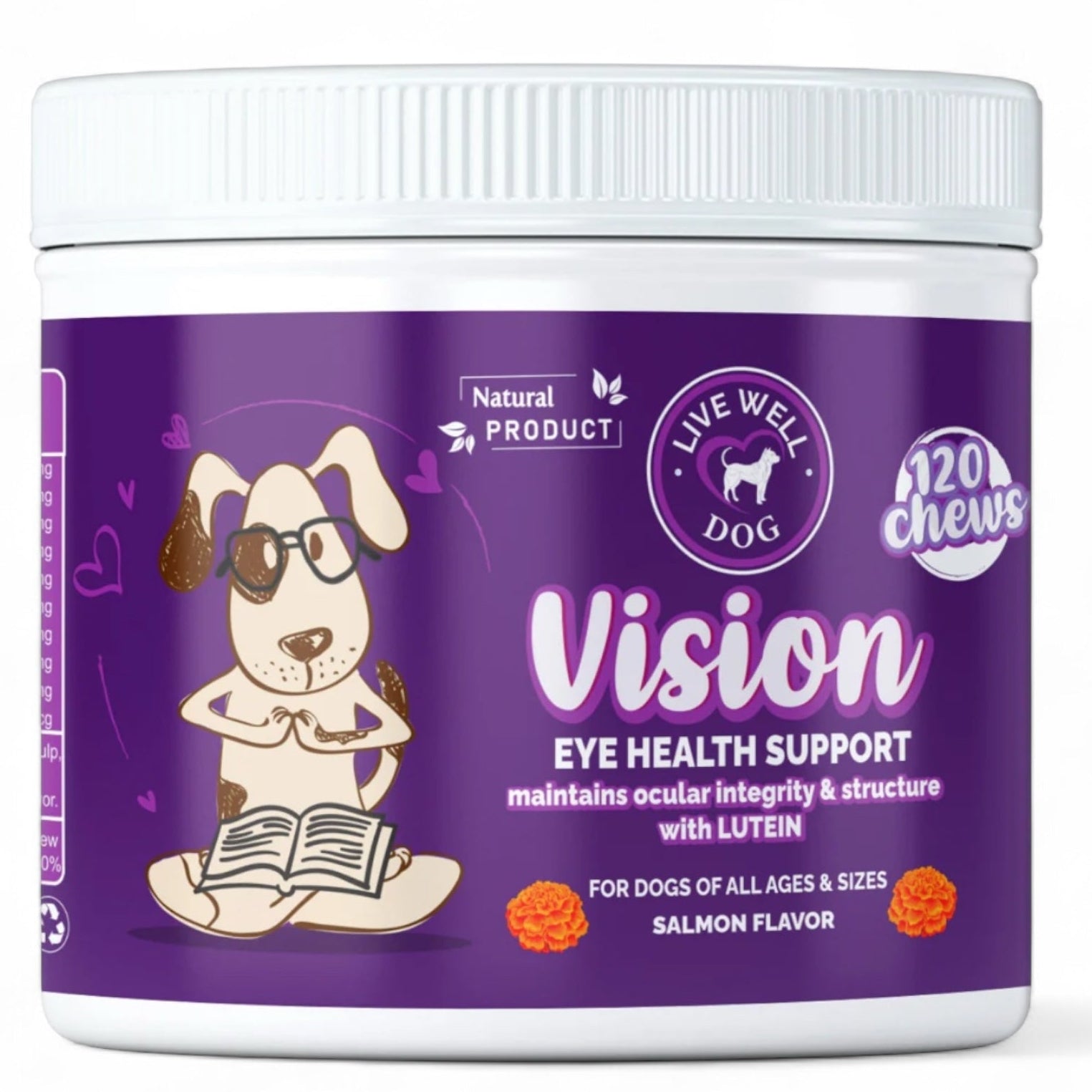 Live Well Dog Vision Support Soft Chews – Lutein & Antioxidants