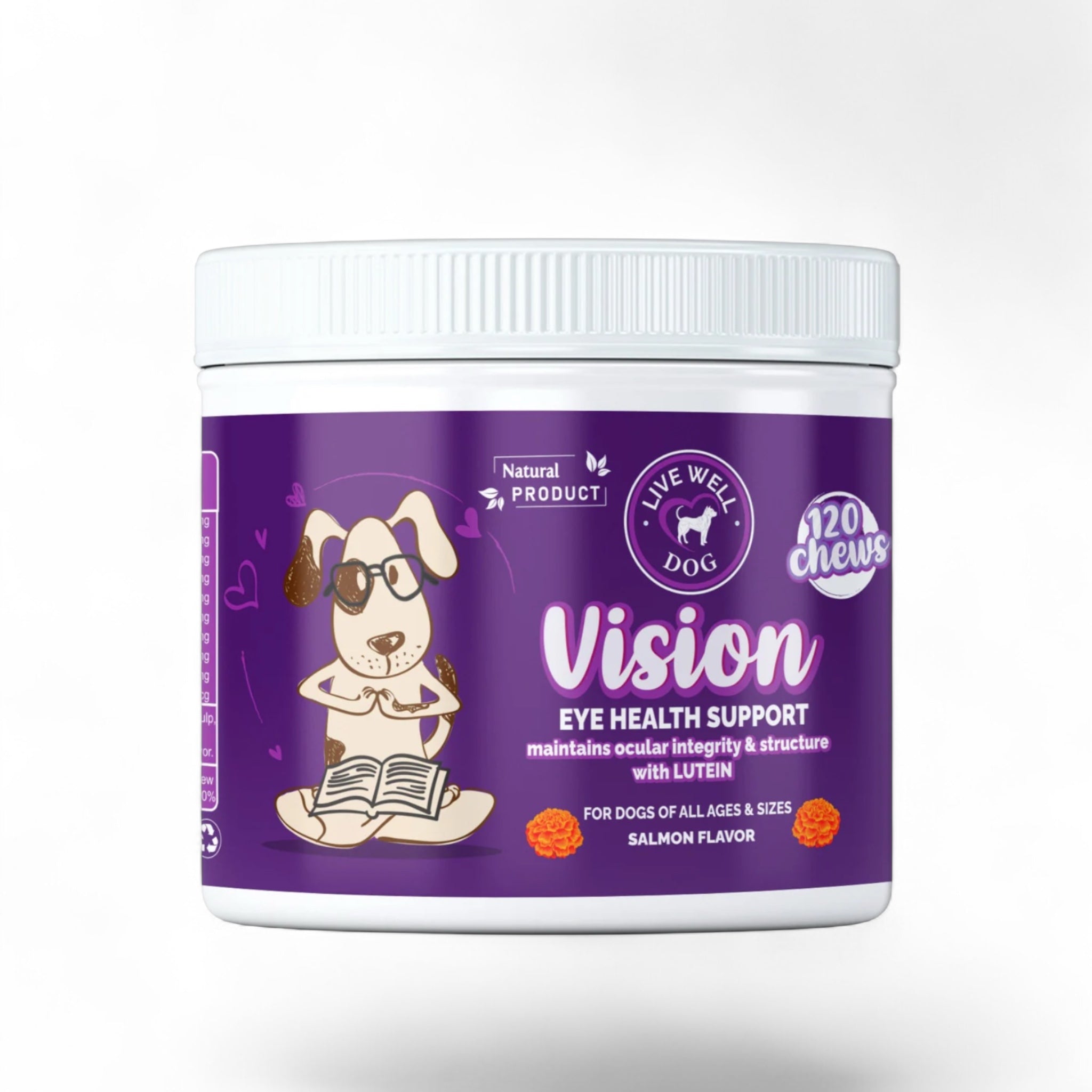 Live Well Dog Vision Support Soft Chews – Lutein & Antioxidants