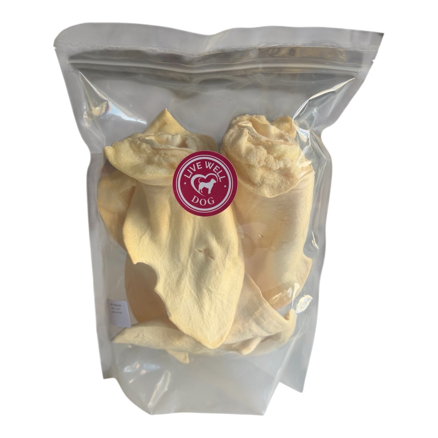 Single-Ingredient Natural Cow Ear Chews (Jumbo) – 4 Pack | 100% Beef