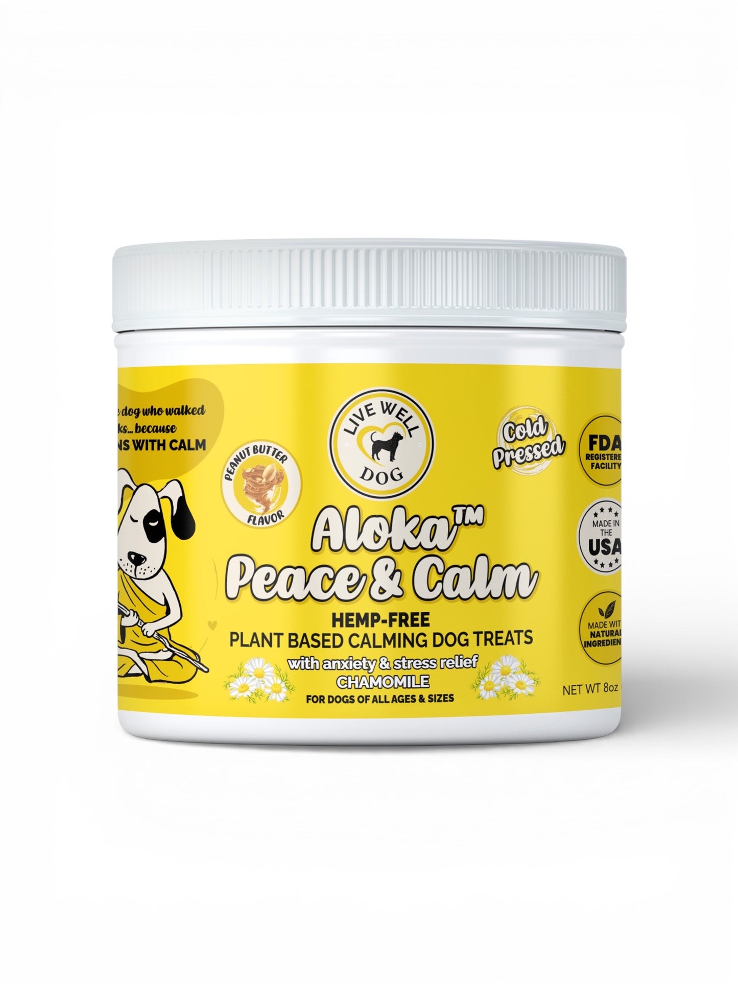 Aloka™ Peace & Calm Soft Chews for Dogs (Hemp-Free) | 120 Count