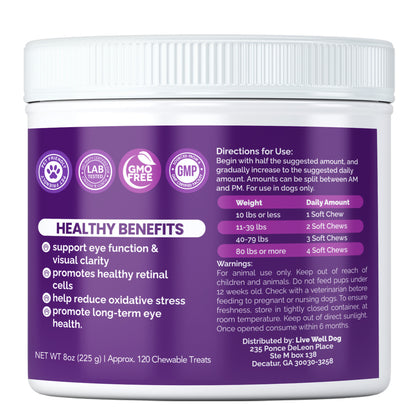 Vision & Eye Health Chews – Lutein + Antioxidants