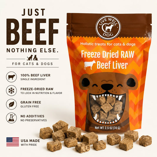 Freeze-Dried Beef Liver Pet Treats (2.5 oz)